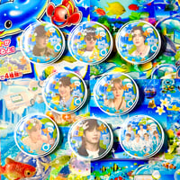 BTS 32mm Frutiger Aqua Pins