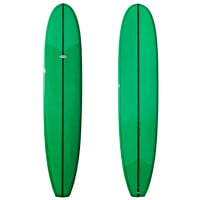 Image 1 of 9'6"  Waltz Classic Longboard Green Resin Tint Shaped by Bill Attlee