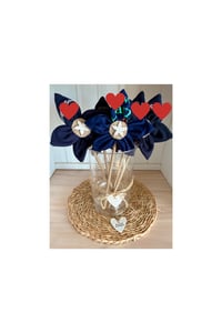 Image 1 of Memory Flowers custom created from a clients loved ones precious Polo Shirts and Apron