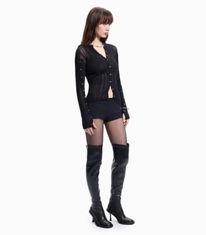 Image of PROTÉMOA - Touch Black Cardigan