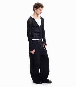 Image of PROTÉMOA - Touch Black Cardigan