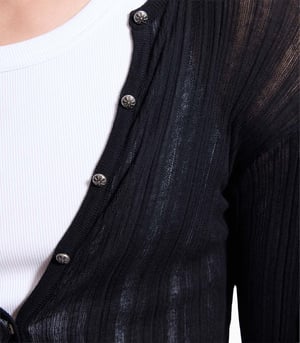 Image of PROTÉMOA - Touch Black Cardigan