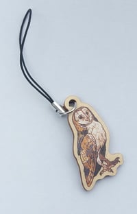 Image 5 of Owl/wood pigeon wooden/acrylic charms