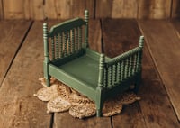 Image 3 of Forest green Bed 