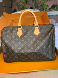 Image 11 of Louis Vuitton Speedy 35 Monogram- LEATHER REPLACED