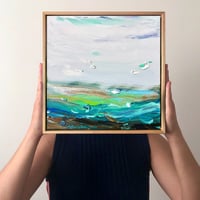 Image 1 of 'Coastal no.70' - 30x30cm, FRAMED