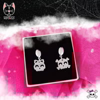 Image 1 of Monster Skulls Couple Earrings