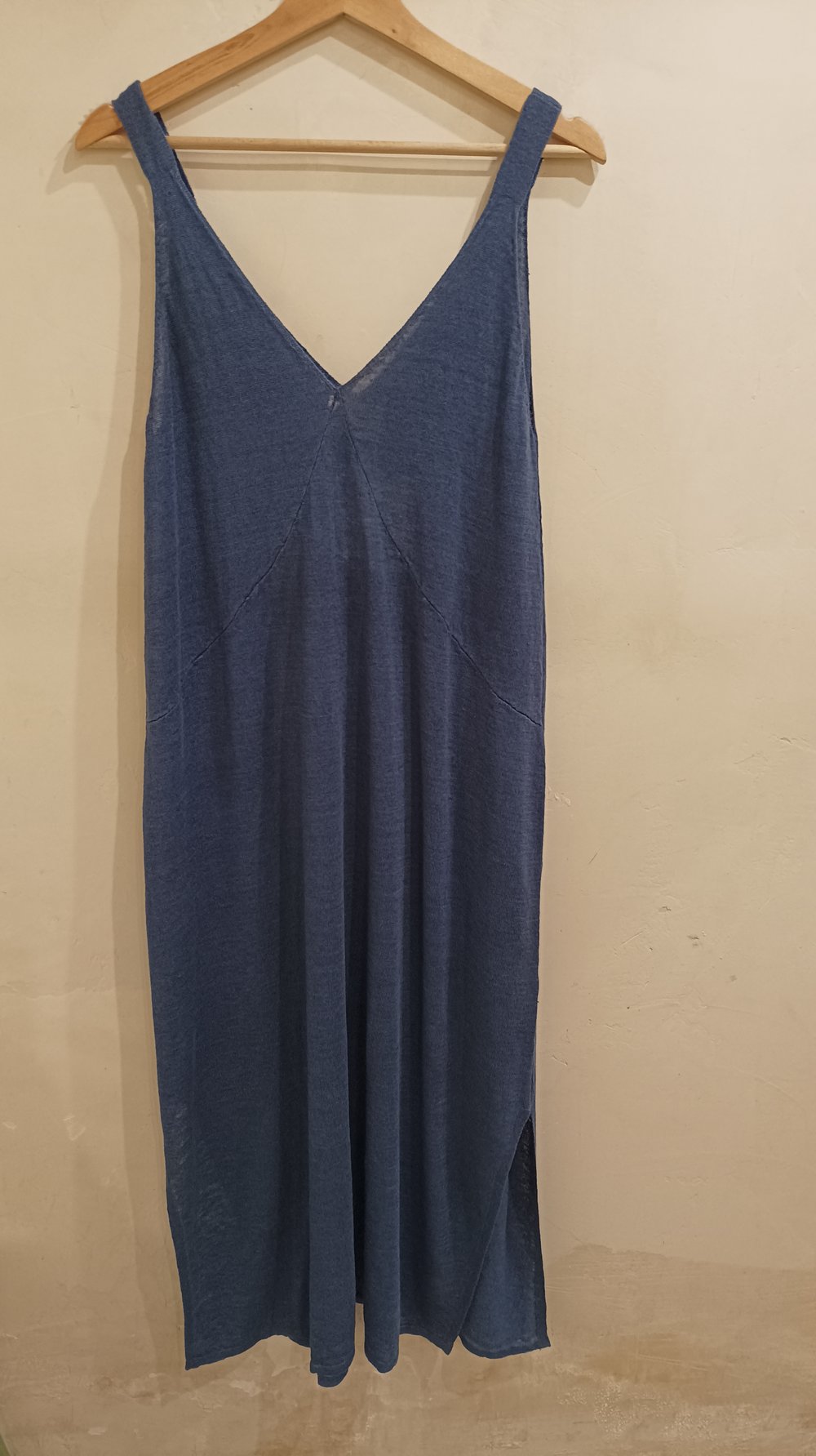 Image of 3-Vestido Punto azul marino
