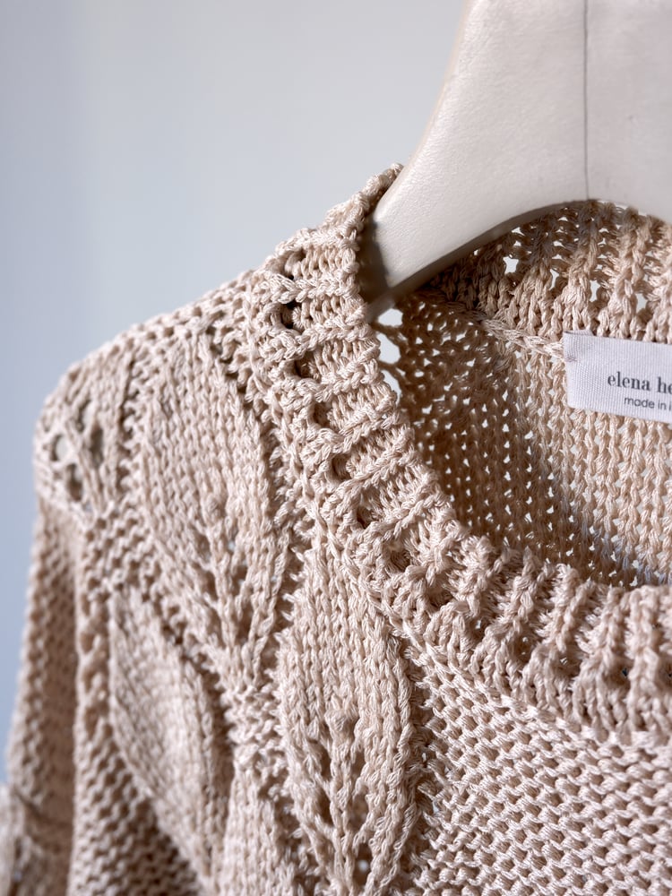 Image of Maglia crop in fettuccia