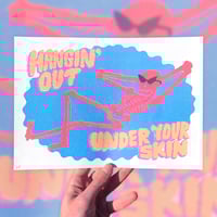 Image 1 of Hangin' Out - A4 riso print