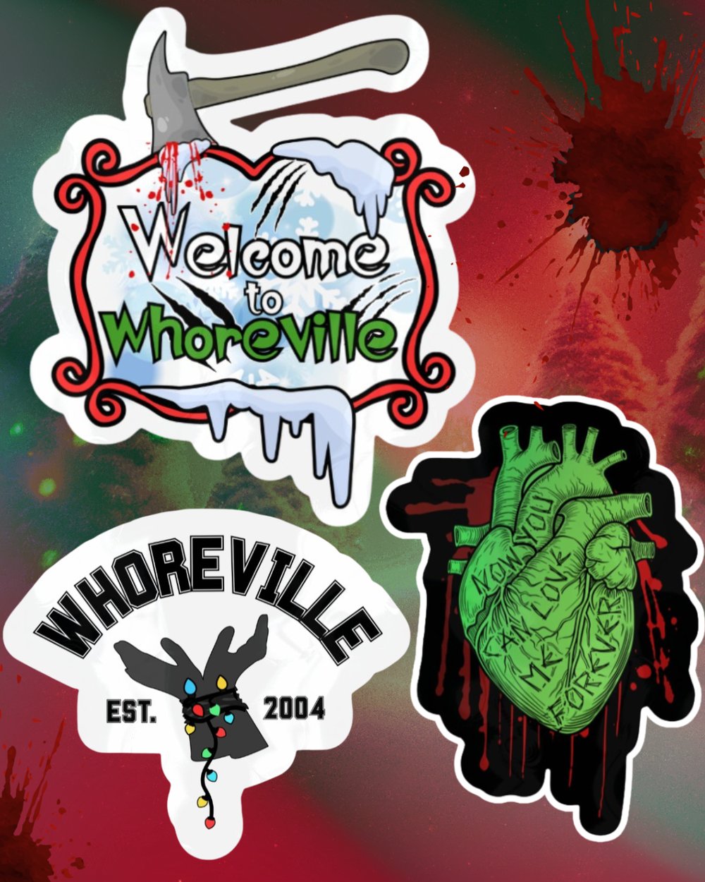 Image of Officially licensed mean one 9  vinyl sticker bundle