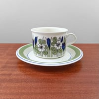 Image 1 of Arabia Finland Krokus Coloured Tea Cup with Saucer