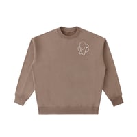 Image 1 of Butterfly Crewneck - Brown