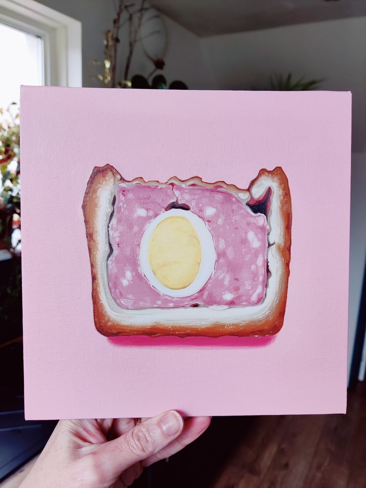 Image of 'Gala Pie' Medium oil painting