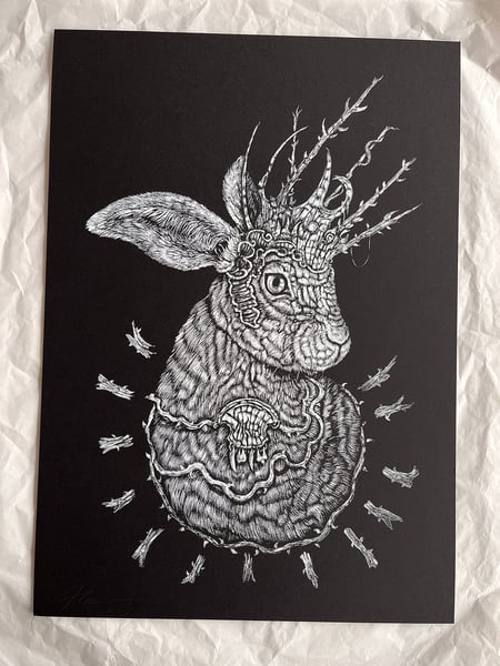 Image of 'Crown of thorns' signed screen print 