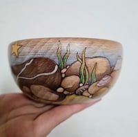 Image 3 of Rocky shore - large decorated bowl  
