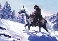 Snowy Horsey - print 