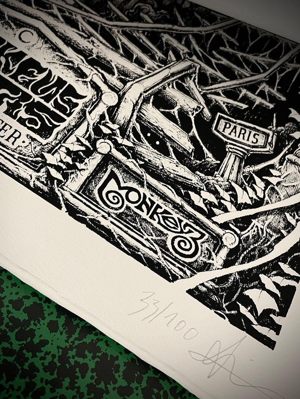 SERIGRAPHIE FRANDRIES X MONKEYS ON MARS LIMITED EDITION 100EX