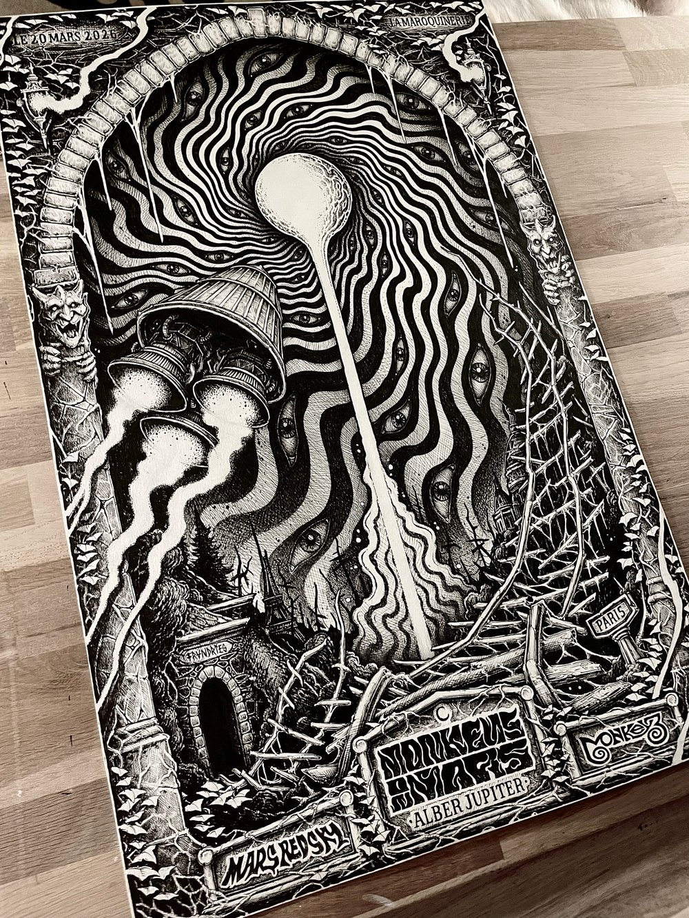 SERIGRAPHIE FRANDRIES X MONKEYS ON MARS LIMITED EDITION 100EX