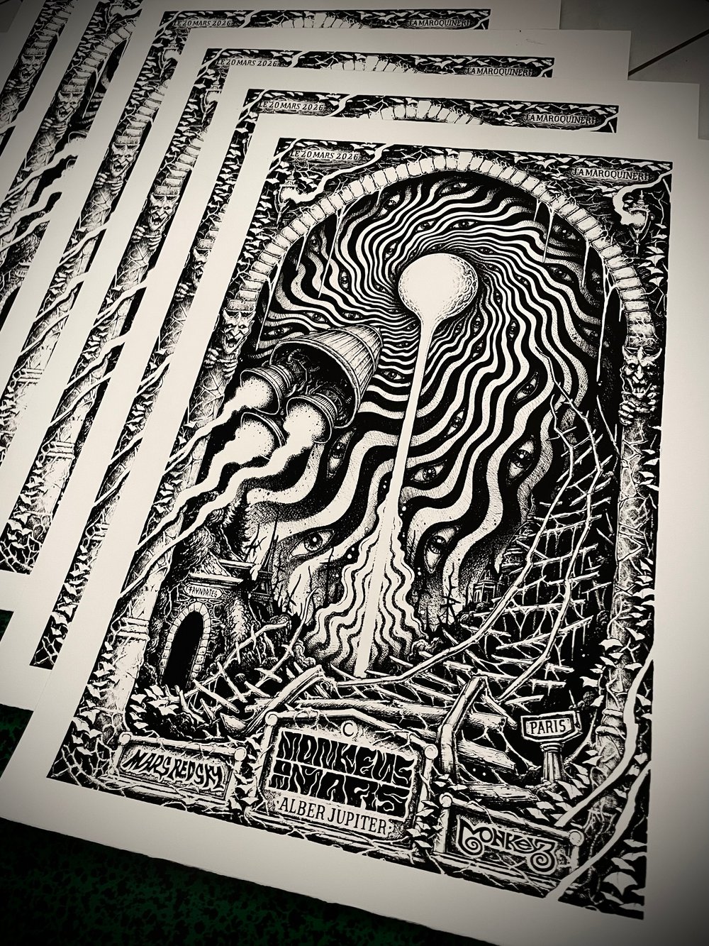 SERIGRAPHIE FRANDRIES X MONKEYS ON MARS LIMITED EDITION 100EX