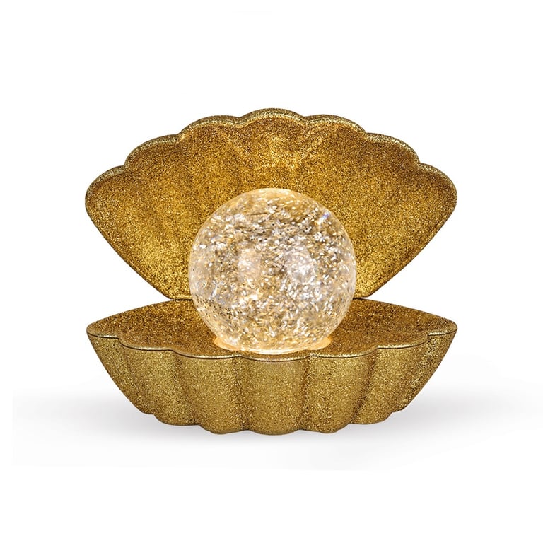 LAMPE COQUILLAGE À PAILLETTES