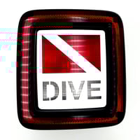 Image 1 of Scuba dive flag brake tail light covers