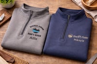 Image 2 of Custom 1/4 zip sweatshirts