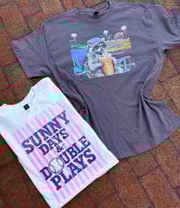 Ballfield Racoon + Sunny Days & Double Plays Tees