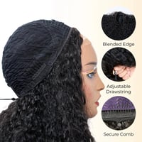 Image 2 of Wear and Go 180% Density Half Wig Burmese Curly