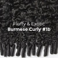 Image 4 of Wear and Go 180% Density Half Wig Burmese Curly