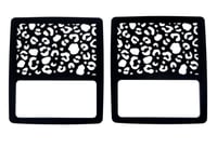 Image 2 of Leopard print brake tail light covers / JL halogen light version