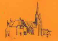 Image 2 of Cottiers, Glasgow -  Charcoal on Paper 
