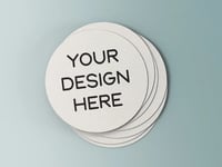 Image 15 of 🖤☕ 3D Printed Coasters with Holder – 3D UV Color Print Designs