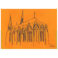 Image 1 of Kelvinside Hillhead Parish Church , Glasgow -  Charcoal on Paper 