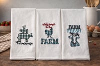 Country style Kitchen towels- Set of 3