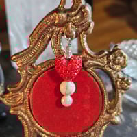 Image 3 of Vintage Frame Display with Heart Pendant