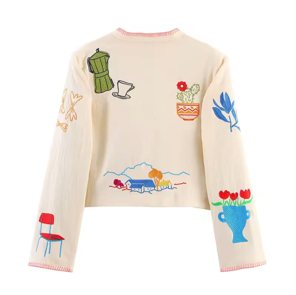 Image of Embroidered spring jacket 🌼