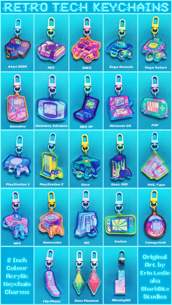 Image of Retro Tech Keychains