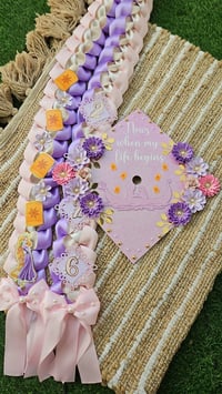 Image 2 of Rapunzel Inspired Lei & Cap Topper Bundle 