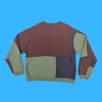 Image 4 of Khaki Quilted Sweatshirt  - Sustainable 