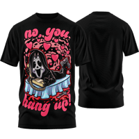 Image 1 of SLASHxHAPPY - "Hang Up!" T-Shirt (Black)