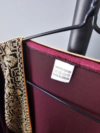 Image 8 of Tatreeze Velvet Abaya Green/Red/Navy (Made in Jordan) copy