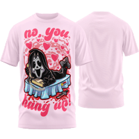 Image 1 of SLASHxHAPPY - "Hang Up!" T-Shirt (Pink)