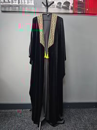 Image 1 of Tatreeze Velvet Abaya (Made in Jordan)