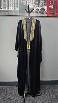 Image 4 of Tatreeze Velvet Abaya (Made in Jordan)