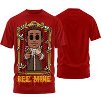 Image 1 of SLASHxHAPPY - "Bee Mine" T-Shirt (Red)