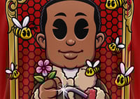 Image 2 of SLASHxHAPPY - "Bee Mine" T-Shirt (Red)