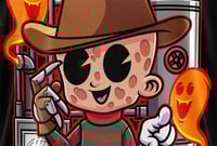 Image 2 of SLASHxHAPPY - "In Your Dreams" T-Shirt (Black)