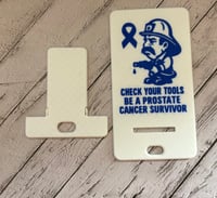 Image 2 of 📱 Custom Firefighter Cancer Awareness Phone Holders