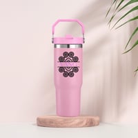 Image 2 of Personalized Name Water Bottle – Hmong Snail Design